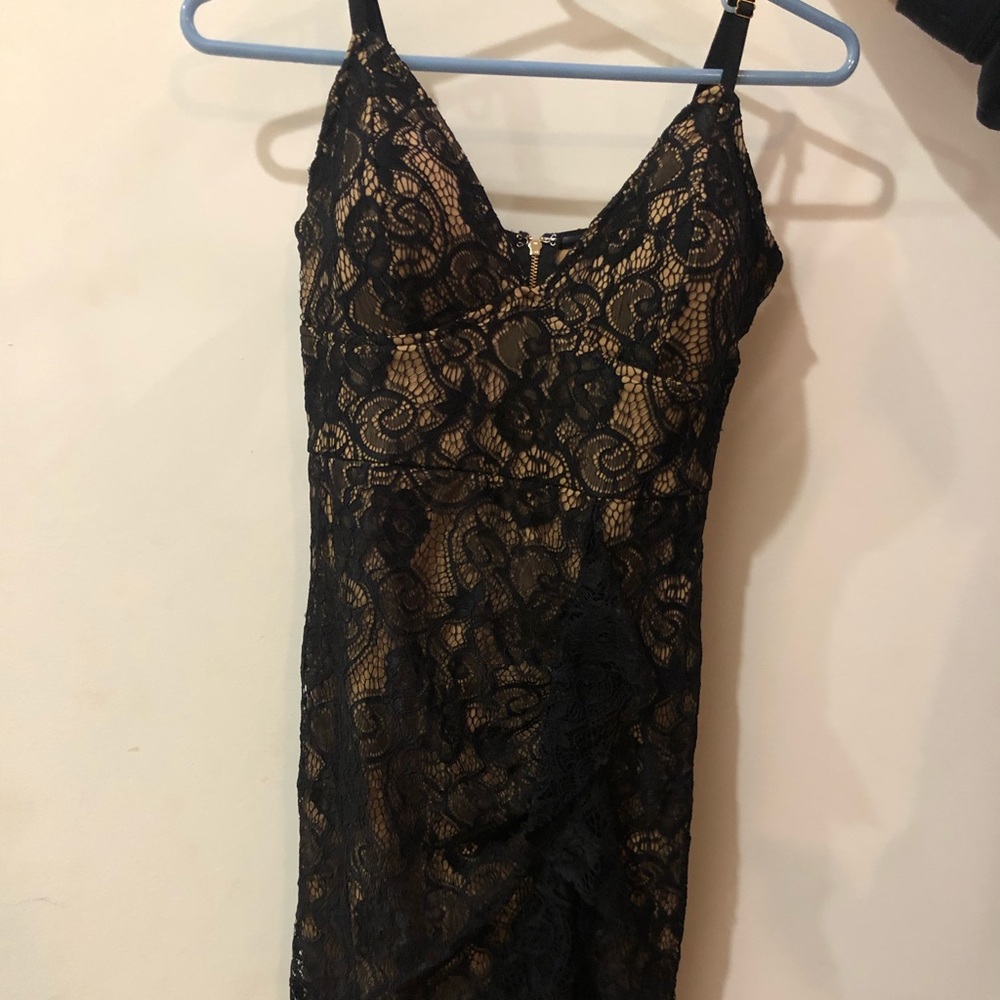 Black lace dress